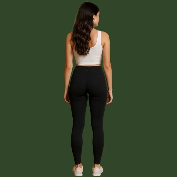 Yogalicious LUX Black High-Rise Drawstring Leggings | Women’s Size S - Picture 2 of 9